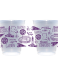LSU Shatterproof Cups - Set of 8