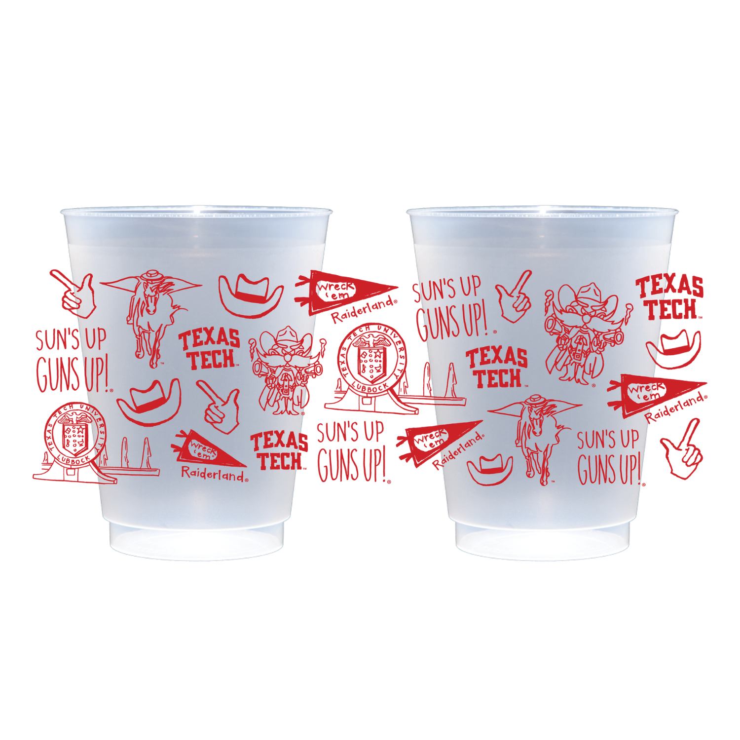 Texas Tech Shatterproof Cups - Set of 8 – Victory Lap