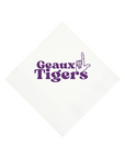 LSU Cocktail Napkins - White