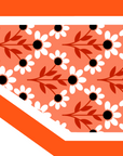 Woven Scarf Pearl Phone Strap/Wristlet - Bright Orange