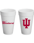 Indiana University 20 oz styrofoam cups, set of 8