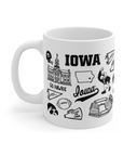University of Iowa 11 oz porcelain mug