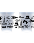 Wake Forest Shatterproof Cups - Set of 8