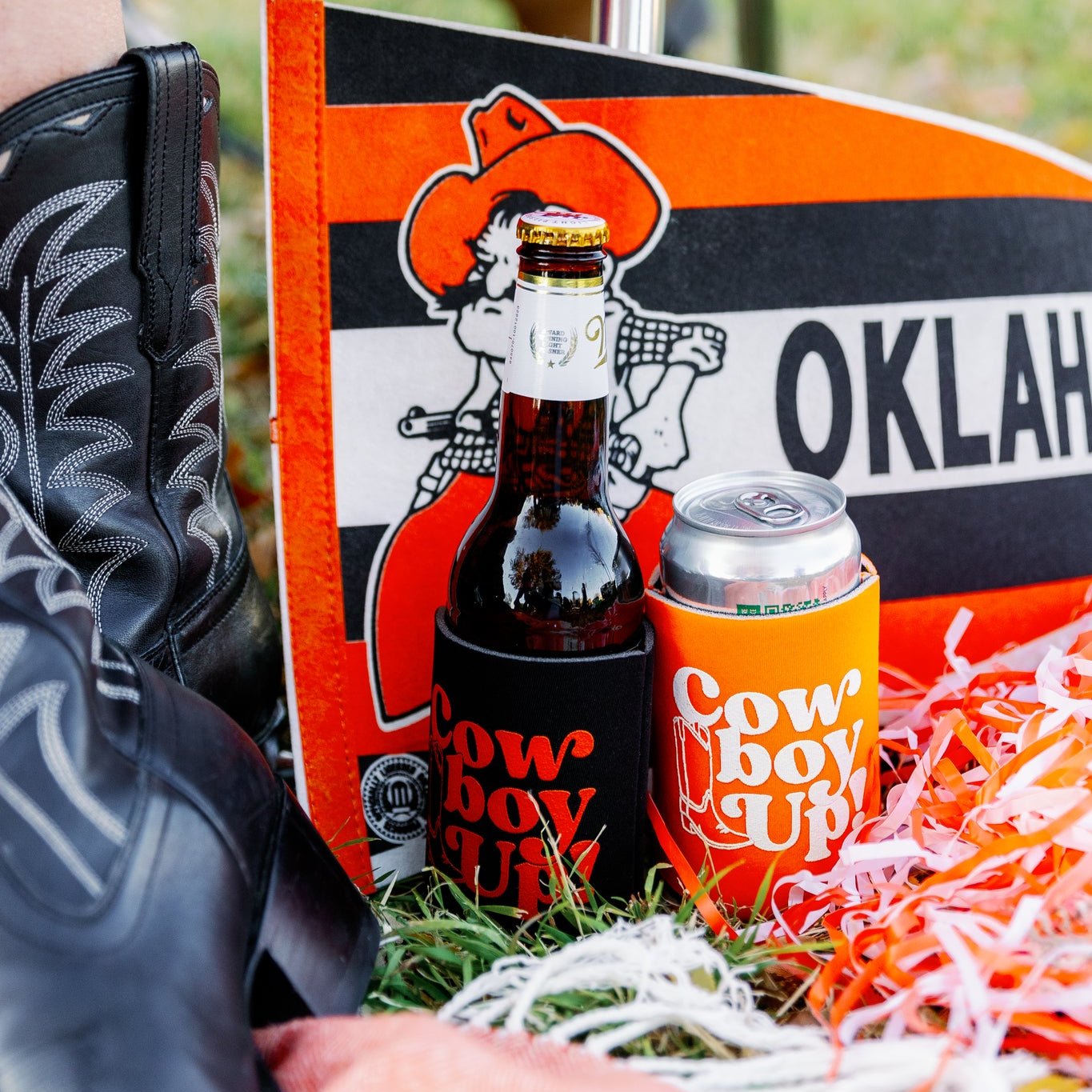 Stillwater Orange Koozie – Victory Lap
