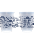 Ole Miss Shatterproof Cups - Set of 8
