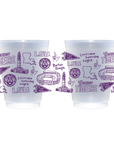 LSU Shatterproof Cups - Set of 8