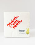 Texas Tech White 3ply Napkins