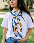 Auburn Square Silk Scarf