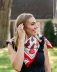 The Ohio State Square Silk Scarf