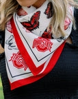 The Ohio State Square Silk Scarf
