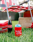 Texas Tech University red can koozie – alternate view