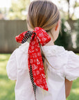 Texas Tech University skinny silk scarf – alternate view