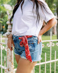 University of Oklahoma (OU) skinny silk scarf – alternate view