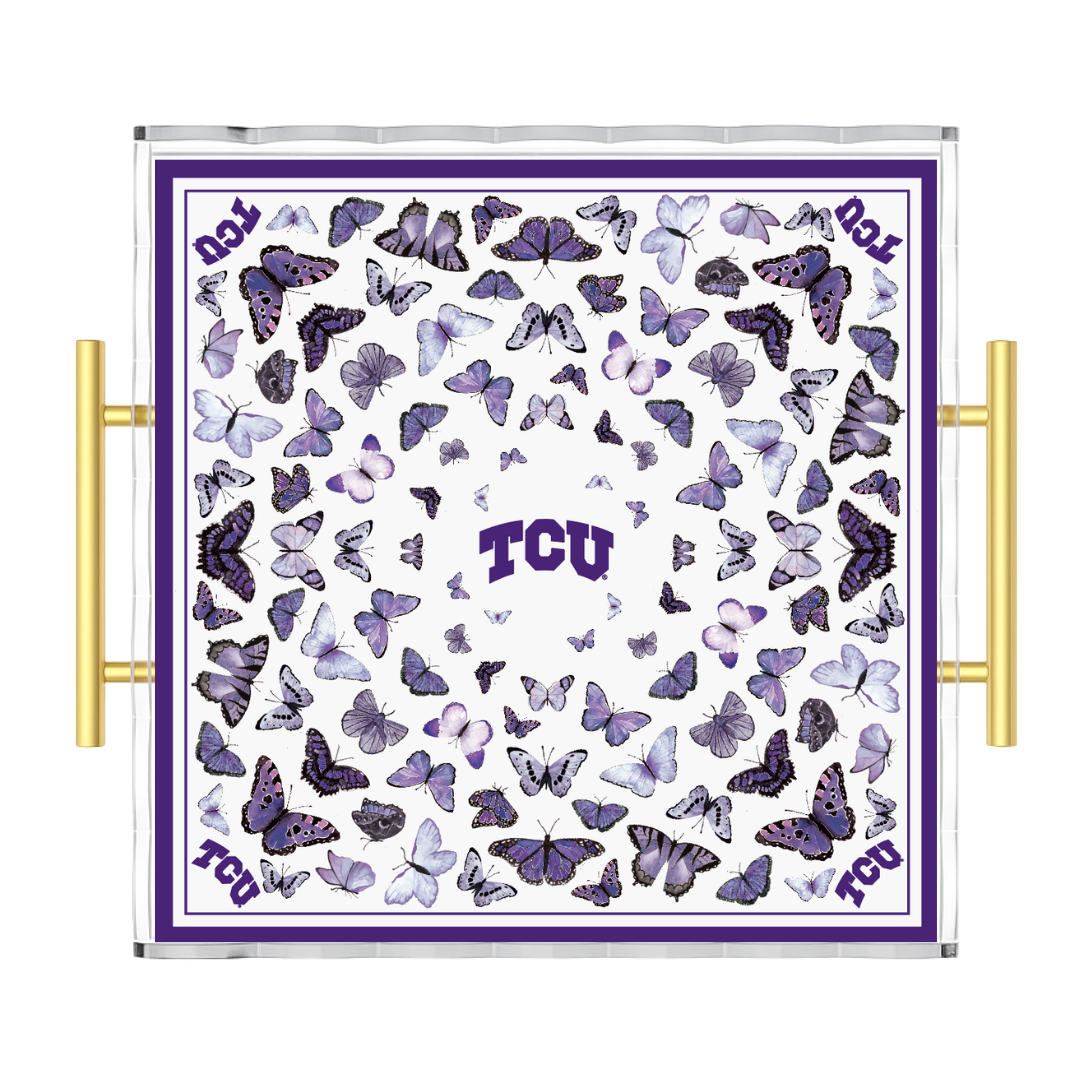 TCU Butterfly Acrylic Tray