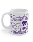 Kansas State University 11 oz porcelain mug