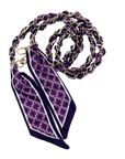 Woven Scarf Chain Purse/Phone Strap - Purple