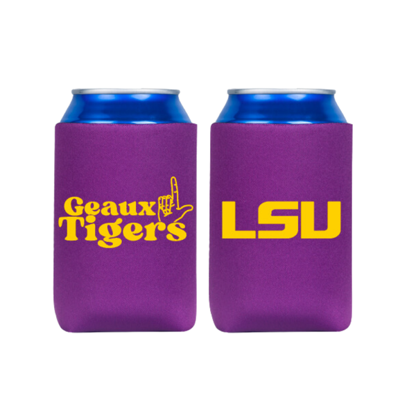 LSU Koozie - Purple – Victory Lap