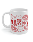 Iowa State University 11 oz porcelain mug
