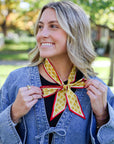 The Sideline Scarf™ - Red & Gold