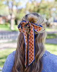 The Sideline Scarf™ - Navy & Orange