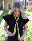 The Sideline Scarf™ - Black & Yellow