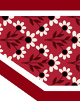 Woven Scarf Pearl Phone Strap/Wristlet - Crimson