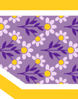 Woven Scarf Pearl Phone Strap/Wristlet - Purple & Gold
