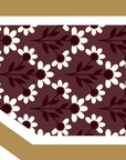 Woven Scarf Chain Purse/Phone Strap - Maroon & Gold