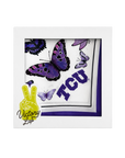 TCU Square Silk Scarf