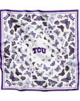 TCU Square Silk Scarf