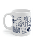 Auburn University 11 oz porcelain mug