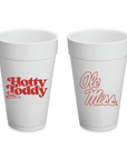 Ole Miss Styrofoam Cups Set of 8 - 20 ounces