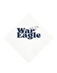 Auburn University white 3-ply cocktail napkins, set of 25