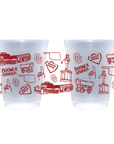 OU Shatterproof Cups - Set of 8