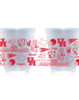 University of Houston Shatterproof Cups - Set of 8