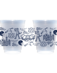 Auburn University shatterproof cups, set of 8