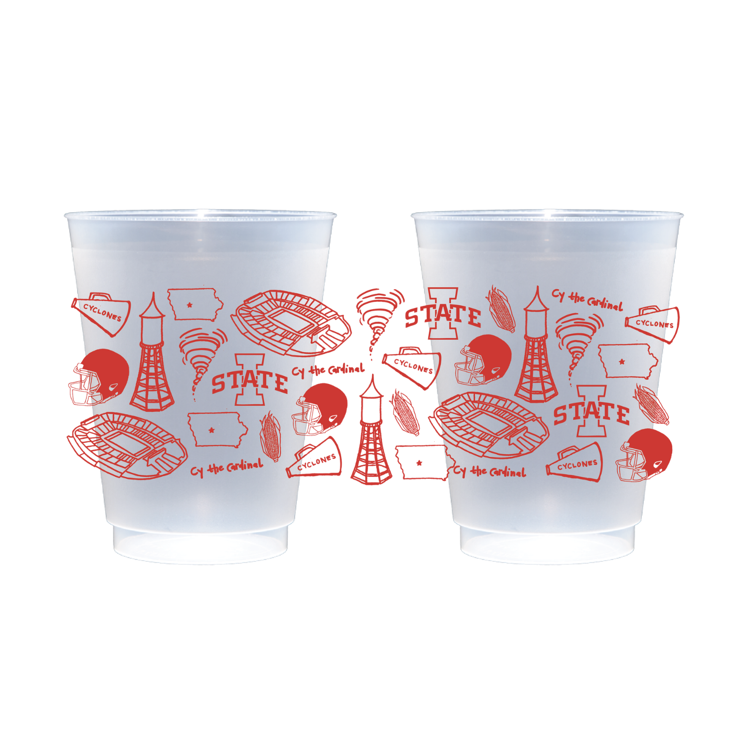 Iowa State Shatterproof Cups - Set of 8
