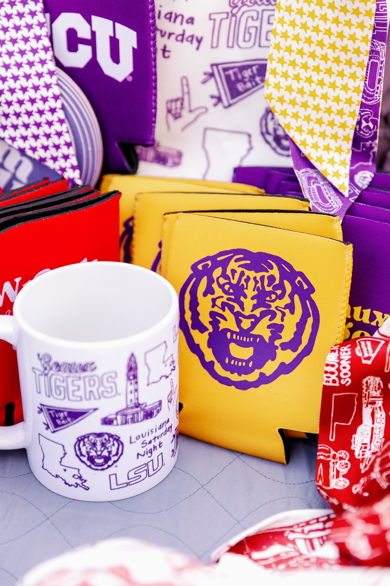LSU Koozie - Gold – Victory Lap