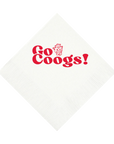 University of Houston White 3 ply Napkins Set of 25