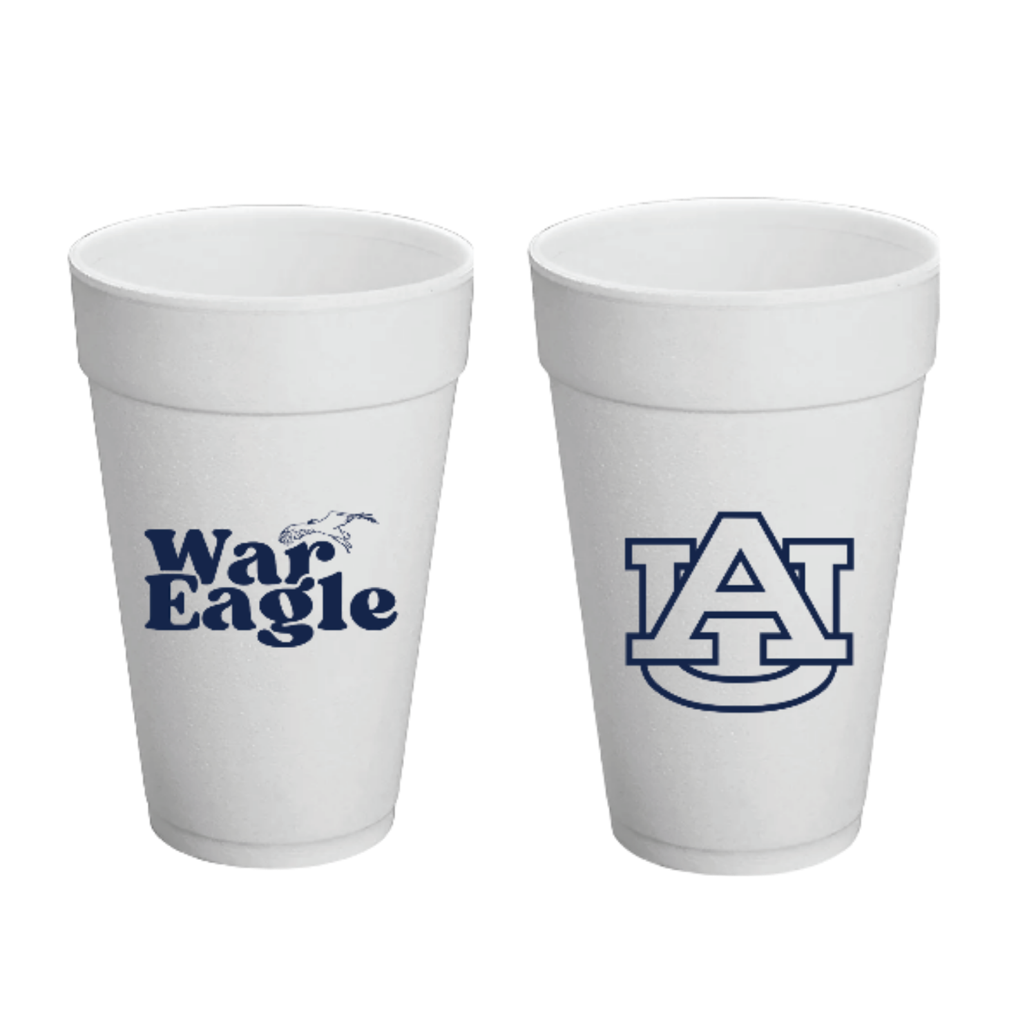 Auburn Styrofoam Cups Set of 8 - 20 ounces