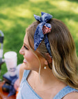 Auburn University skinny silk scarf – alternate view