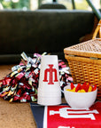 Indiana University 20 oz styrofoam cups – alternate view
