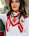 Indiana University Square Silk Scarf