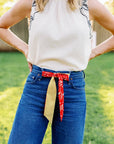 Iowa State University skinny silk scarf – alternate view