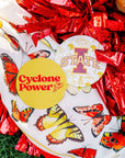 Iowa State University yellow 3-ply cocktail napkins – alternate view