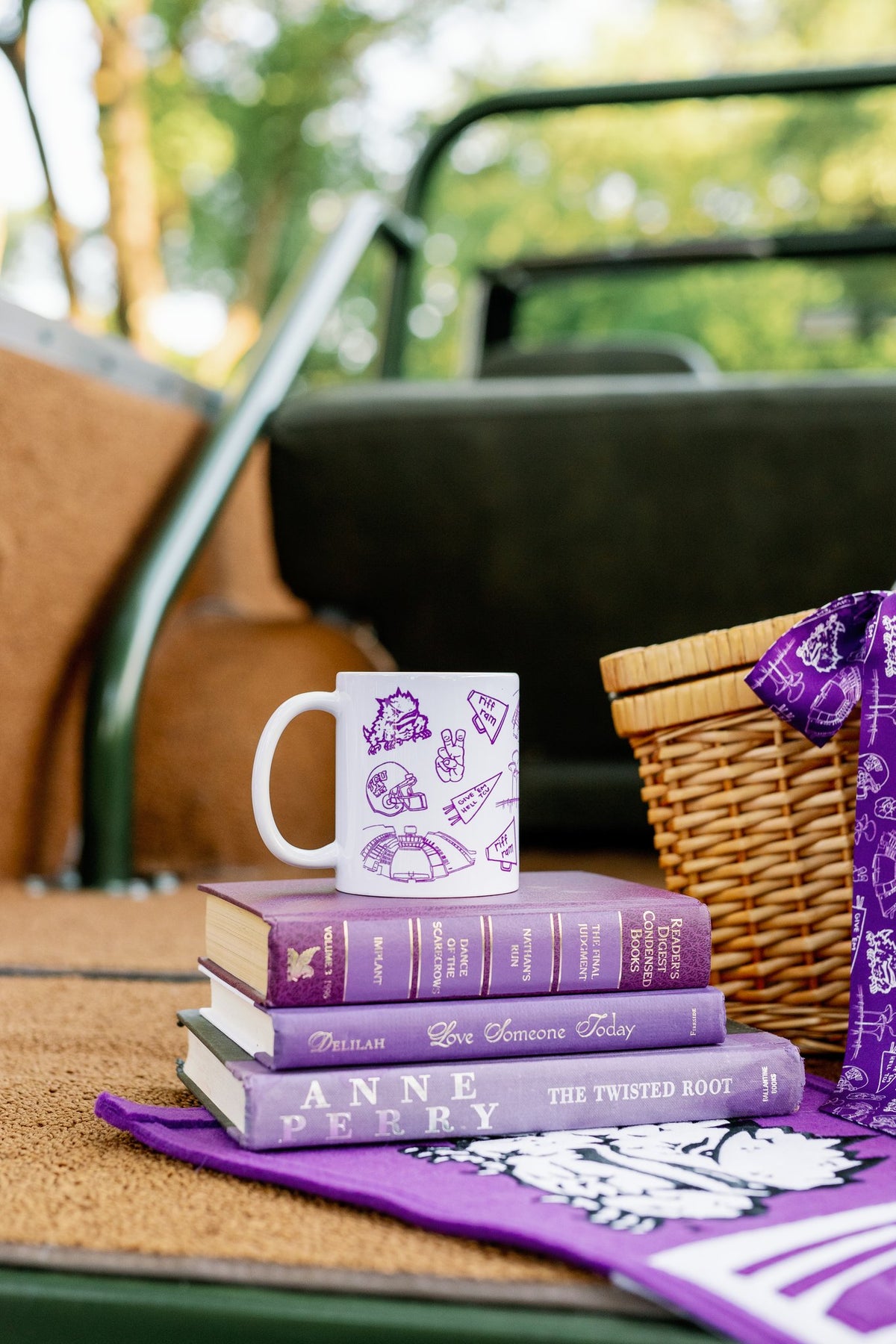 Texas Christian University (TCU) 11 oz porcelain mug – alternate view