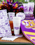 Louisiana State University (LSU) 20 oz styrofoam cups – alternate view