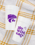 Kansas State University 20 oz styrofoam cups – alternate view