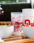 OU Shatterproof Cups - Set of 8